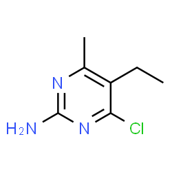 ChemSpider 2D Image | 4-Chloro-5-ethyl-6-methyl-2-pyrimidinamine | C7H10ClN3