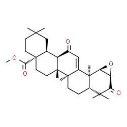 ChemSpider 2D Image | Methyl (1alpha,2alpha)-3,12-dioxo-1,2-epoxyolean-9(11)-en-28-oate | C31H44O5