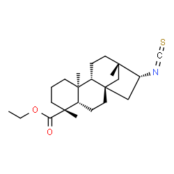 ChemSpider 2D Image | Ethyl (16alpha)-16-isothiocyanatobeyeran-18-oate | C23H35NO2S