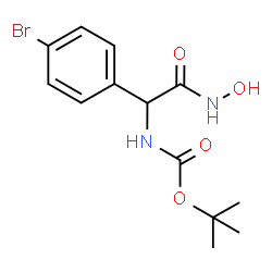 ChemSpider 2D Image | 2-Methyl-2-propanyl [1-(4-bromophenyl)-2-(hydroxyamino)-2-oxoethyl]carbamate | C13H17BrN2O4