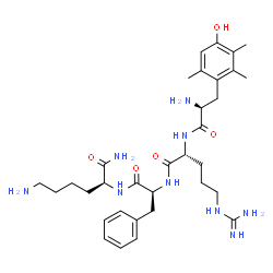 ChemSpider 2D Image | 2,3,6-Trimethyl-L-tyrosyl-D-arginyl-L-phenylalanyl-L-lysinamide | C33H51N9O5