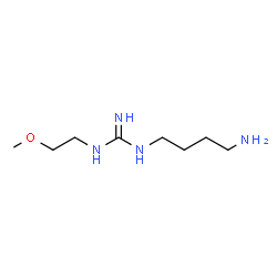 ChemSpider 2D Image | 1-(4-Aminobutyl)-3-(2-methoxyethyl)guanidine | C8H20N4O