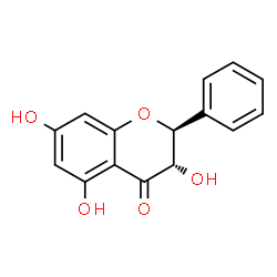 ChemSpider 2D Image | (2S,3S)-3,5,7-Trihydroxy-2-phenyl-2,3-dihydro-4H-chromen-4-one | C15H12O5