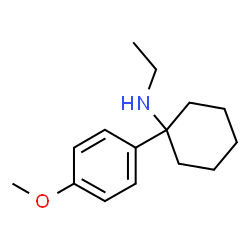 ChemSpider 2D Image | N-Ethyl-1-(4-methoxyphenyl)cyclohexanamine | C15H23NO