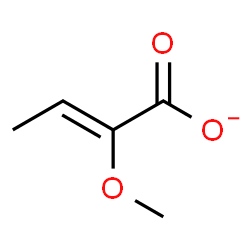 ChemSpider 2D Image | (2Z)-2-Methoxy-2-butenoate | C5H7O3