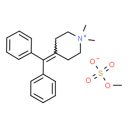 ChemSpider 2D Image | diphemanil metilsulfate | C21H27NO4S