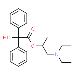ChemSpider 2D Image | 1-(Diethylamino)-2-propanyl hydroxy(diphenyl)acetate | C21H27NO3