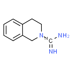 ChemSpider 2D Image | 3,4-Dihydro-2(1H)-isoquinoline(~14~C)carboximidamide | C914CH13N3