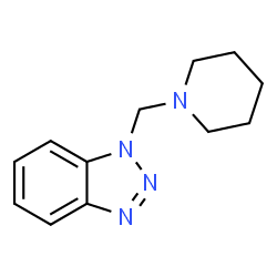 ChemSpider 2D Image | 1-Piperidin-1-ylmethyl-1H-benzotriazole | C12H16N4