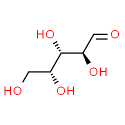 ChemSpider 2D Image | D-(&minus;)-Lyxose | C5H10O5