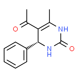 ChemSpider 2D Image | (4R)-5-Acetyl-6-methyl-4-phenyl-3,4-dihydro-2(1H)-pyrimidinone | C13H14N2O2