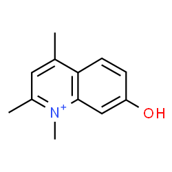 ChemSpider 2D Image | 7-Hydroxy-1,2,4-trimethylquinolinium | C12H14NO
