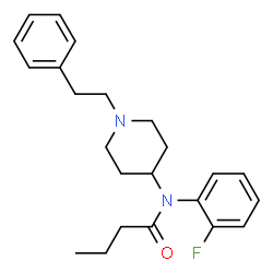 ChemSpider 2D Image | N-(2-Fluorophenyl)-N-[1-(2-phenylethyl)-4-piperidinyl]butanamide | C23H29FN2O