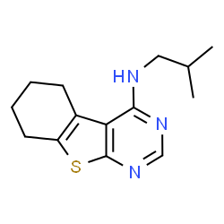 ChemSpider 2D Image | N-Isobutyl-5,6,7,8-tetrahydro[1]benzothieno[2,3-d]pyrimidin-4-amine | C14H19N3S