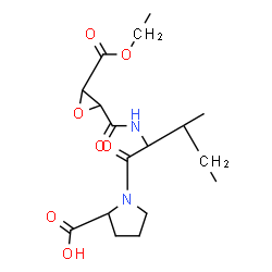 ChemSpider 2D Image | N-[(3S)-4-ethoxy-3-hydroxy-4-oxobutanoyl]-L-isoleucyl-L-proline | C17H26N2O7