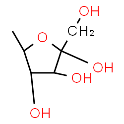 ChemSpider 2D Image | 6-Deoxy-alpha-L-psicofuranose | C6H12O5