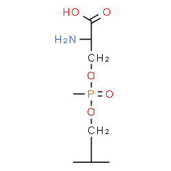 ChemSpider 2D Image | O-[(R)-Isobutoxy(methyl)phosphoryl]-L-serine | C8H18NO5P