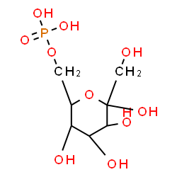 ChemSpider 2D Image | 1-C-(Hydroxymethyl)-6-O-phosphono-alpha-L-galactopyranose | C7H15O10P