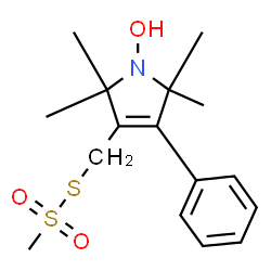 ChemSpider 2D Image | S-[(1-Hydroxy-2,2,5,5-tetramethyl-4-phenyl-2,5-dihydro-1H-pyrrol-3-yl)methyl] methanesulfonothioate | C16H23NO3S2