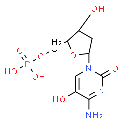 ChemSpider 2D Image | 2'-Deoxy-5-hydroxycytidine 5'-(dihydrogen phosphate) | C9H14N3O8P