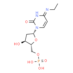 ChemSpider 2D Image | 2'-Deoxy-N-ethylcytidine 5'-(dihydrogen phosphate) | C11H18N3O7P