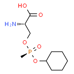 ChemSpider 2D Image | O-[(S)-(Cyclohexyloxy)(methyl)phosphoryl]-L-serine | C10H20NO5P