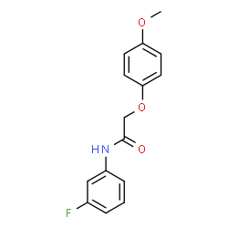 ChemSpider 2D Image | N-(3-Fluorophenyl)-2-(4-methoxyphenoxy)acetamide | C15H14FNO3
