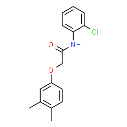 ChemSpider 2D Image | N-(2-Chlorophenyl)-2-(3,4-dimethylphenoxy)acetamide | C16H16ClNO2