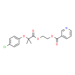 ChemSpider 2D Image | Etofibrate | C18H18ClNO5