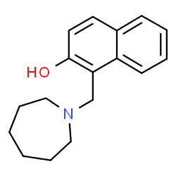 ChemSpider 2D Image | 1-(1-Azepanylmethyl)-2-naphthol | C17H21NO