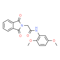 ChemSpider 2D Image | N-(2,5-Dimethoxyphenyl)-2-(1,3-dioxo-1,3-dihydro-2H-isoindol-2-yl)acetamide | C18H16N2O5