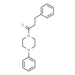 ChemSpider 2D Image | 3-Phenyl-1-(4-phenyl-1-piperazinyl)-1-propanone | C19H22N2O
