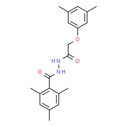 ChemSpider 2D Image | N'-[(3,5-Dimethylphenoxy)acetyl]-2,4,6-trimethylbenzohydrazide | C20H24N2O3
