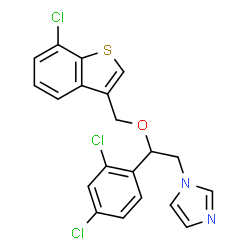 ChemSpider 2D Image | sertaconazole | C20H15Cl3N2OS