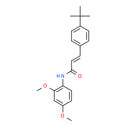 ChemSpider 2D Image | (2E)-3-(4-tert-Butylphenyl)-N-(2,4-dimethoxyphenyl)acrylamide | C21H25NO3