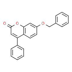 ChemSpider 2D Image | 7-(Benzyloxy)-4-phenyl-2H-chromen-2-one | C22H16O3
