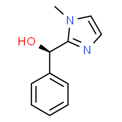 ChemSpider 2D Image | (R)-(1-Methyl-1H-imidazol-2-yl)(phenyl)methanol | C11H12N2O