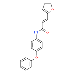 ChemSpider 2D Image | (2E)-3-(2-Furyl)-N-(4-phenoxyphenyl)acrylamide | C19H15NO3