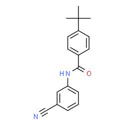 ChemSpider 2D Image | 4-tert-butyl-N-(3-cyanophenyl)benzamide | C18H18N2O