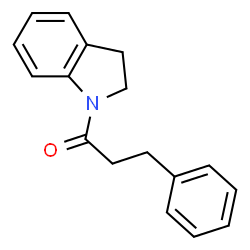 ChemSpider 2D Image | 1-(2,3-Dihydro-1H-indol-1-yl)-3-phenyl-1-propanone | C17H17NO