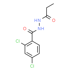 ChemSpider 2D Image | 2,4-Dichloro-N'-propionylbenzohydrazide | C10H10Cl2N2O2