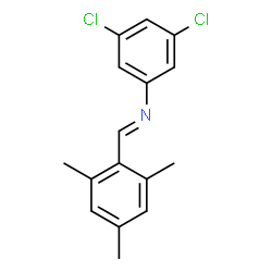 ChemSpider 2D Image | 3,5-Dichloro-N-[(E)-mesitylmethylene]aniline | C16H15Cl2N