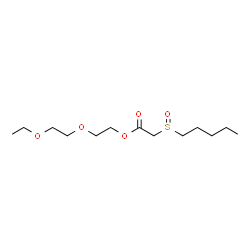 ChemSpider 2D Image | 2-(2-Ethoxyethoxy)ethyl (pentylsulfinyl)acetate | C13H26O5S