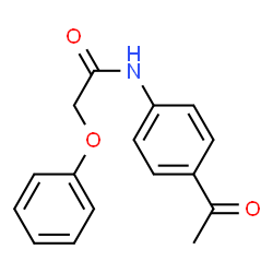 ChemSpider 2D Image | N-(4-Acetylphenyl)-2-phenoxyacetamide | C16H15NO3