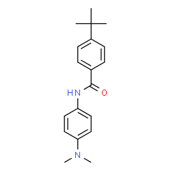 ChemSpider 2D Image | N-[4-(Dimethylamino)phenyl]-4-(2-methyl-2-propanyl)benzamide | C19H24N2O