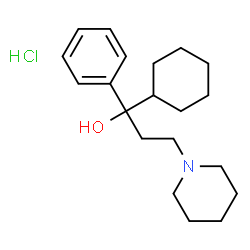 ChemSpider 2D Image | Trihexyphenidyl hydrochloride | C20H32ClNO