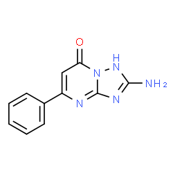 ChemSpider 2D Image | 2-Amino-5-phenyl[1,2,4]triazolo[1,5-a]pyrimidin-7(1H)-one | C11H9N5O