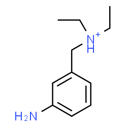 ChemSpider 2D Image | N-(3-Aminobenzyl)-N-ethylethanaminium | C11H19N2