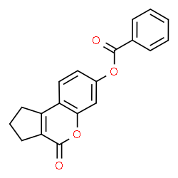 ChemSpider 2D Image | 4-Oxo-1,2,3,4-tetrahydrocyclopenta[c]chromen-7-yl benzoate | C19H14O4