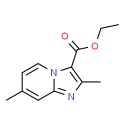 ChemSpider 2D Image | Ethyl 2,7-dimethylimidazo[1,2-a]pyridine-3-carboxylate | C12H14N2O2